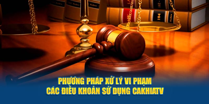 Phương pháp xử lý vi phạm các điều khoản sử dụng Cakhiatv